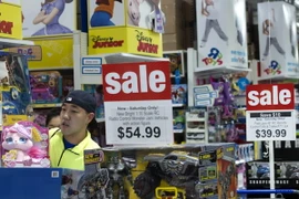 Khách hàng đông nghịt tại cửa hàng của hãng Toys-R-US ở Virginia trong Ngày thứ Sáu đen tối. (NGuồn: AFP/TTXVN)