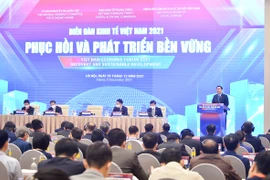 Toàn cảnh Diễn đàn Kinh tế-Xã hội năm 2021. (Nguồn: quochoi.vn)