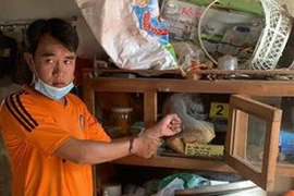 Đối tượng Phương bắt giữ. (Ảnh: TTXVN phát)