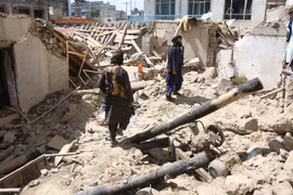Hiện trường vụ đánh bom ở Kabul, Afghanistan ngày 24/5/2022. (Ảnh: THX/TTXVN)