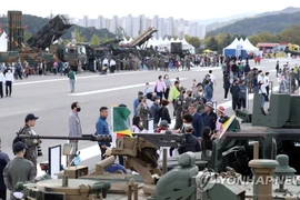 Triển lãm Văn hóa quân đội thế giới Gyeryong 2022 thu hút 1,7 triệu lượt khách tham quan. (Ảnh: Yonhap)