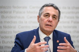 Tổng thống Thuỵ Sĩ Ignazio Cassis. (Ảnh: AFP/TTXVN)