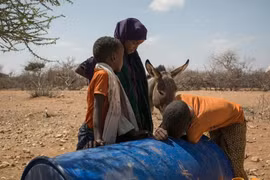 Hạn hán tại Beledweyne, Somalia khiến nhiều nông dân buộc phải rời khỏi khu vực này để tìm kiếm nguồn nước và đồng cỏ tốt hơn cho gia súc. (Nguồn: aljazeera.com)