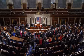 Toàn cảnh một phiên họp Hạ viện Mỹ tại Washington, DC. (Ảnh: AFP/TTXVN)