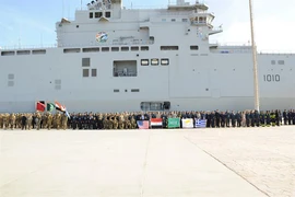 Lực lượng quân đội các nước tham gia tập trận. (Nguồn: Ahram online)