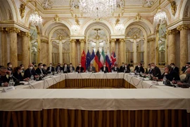 Các đại biểu tham dự vòng đàm phán khôi phục thỏa thuận hạt nhân Iran tại Vienna, Áo ngày 27/12/2021. (Ảnh: AFP/TTXVN)