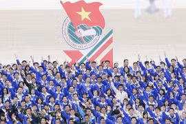 1.000 Đoàn viên Thanh niên tiêu biểu tham dự Đại hội Đại biểu toàn quốc Đoàn Thanh niên Cộng sản Hồ Chí Minh lần thứ XI. (Ảnh: TTXVN)