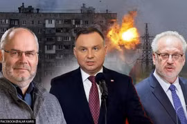 Từ trái qua: Tổng thống Estonia Alar Karis, Tổng thống Ba Lan Andrzej Duda và Tổng thống Latvia Egils Levits. (Nguồn: republicworld.com)