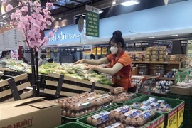 Các doanh nghiệp đã chuẩn bị đầy đủ nguồn thực phẩm để phục vụ Tết Nguyên đán Quý Mão 2023. (Ảnh: Mỹ Phương/TTXVN)