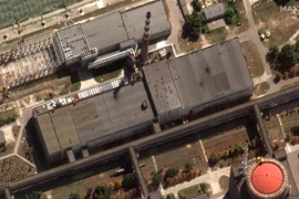 Nhà máy điện hạt nhân Zaporizhzhia ở Enerhodar, Ukraine. Ảnh chụp qua vệ tinh. (Nguồn: AFP/TTXVN)