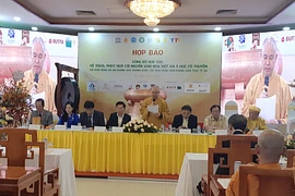 Các đại biểu tham dự họp báo. (Nguồn: hanoimoi.com.vn)