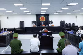 Quang cảnh phiên tòa. (Ảnh: An Đăng/TTXVN)