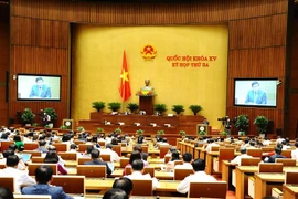 Toàn cảnh kỳ họp thứ 3, Quốc hội khóa XV. (Ảnh: Minh Đức/TTXVN)