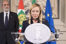 Thủ tướng Italy Giorgia Meloni. (Ảnh: AFP/TTXVN)