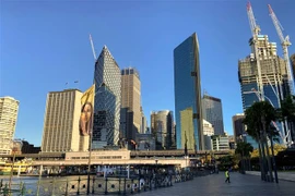 Cảnh vắng vẻ tại Sydney, Australia ngày 4/8/2021, trong thời gian phong tỏa phòng dịch COVID-19. (Ảnh: THX/TTXVN)