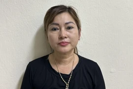 Đối tượng Tống Thị Bích cầm đầu đường dây mua bán, vận chuyển ma túy xuyên quốc gia. (Ảnh: TTXVN phát)