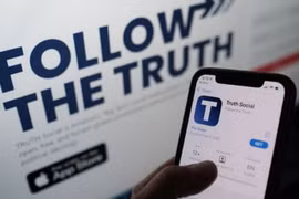 Ứng dụng Truth Social được phát hành vào ngày 21/2. (Nguồn: AFP/Getty Images)