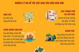 [Infographics] Việt Nam là điểm đến lý tưởng trong dịp đầu Năm mới