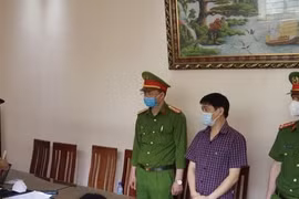 Bị can Lê Khả Châu tại cơ quan điều tra. (Nguồn: laodong.vn)