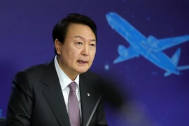 Tổng thống Hàn Quốc Yoon Suk-yeol phát biểu tại Seoul ngày 23/11/2022. (Ảnh: Yonhap/TTXVN)