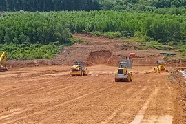 Hồ chứa nước Phước Hòa, huyện Thăng Bình, Quảng Nam, có khả năng cung cấp nước cho 150 ha đất canh tác được đầu tư từ nguồn đầu tư công năm 2022. (Ảnh: Đoàn Hữu Trung/TTXVN)