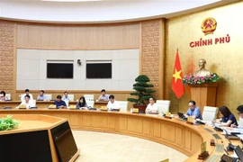 Đại diện Bộ Y tế báo cáo tại phiên họp. (Ảnh: Văn Điệp/TTXVN)