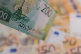 Đồng ruble của Nga. (Ảnh: Reuters)
