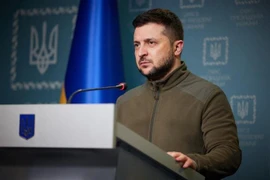 Tổng thống Ukraine Volodymyr Zelensky. (Ảnh: AFP/TTXVN)