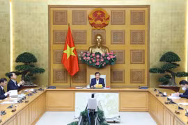Phó Thủ tướng Lê Minh Khái phát biểu chỉ đạo. (Ảnh: Văn Điệp/TTXVN)