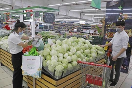 Người dân mua sắm tại siêu thị Winmart. (Ảnh: Trần Việt/TTXVN)
