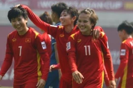 Đội tuyển nữ Việt Nam phải đóng thêm 10% thuế tiền thưởng. (Ảnh: AFC/TTXVN phát)