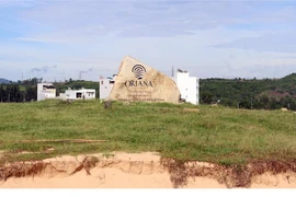 Dù chưa được công nhận là chủ đầu tư nhưng Tổng Công ty Cổ phần Việt Thành đã quảng cáo dự án với tên thương mại là ORIANA RESIDENCES. (Ảnh: TTXVN phát)