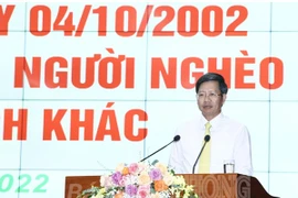 Phó Chủ tịch Thường trực UBND thành phố Hải Phòng Lê Anh Quân phát biểu tại Hội nghị tổng kết 20 năm triển khai thực hiện Nghị định 78. (Nguồn: vbsp.org.vn)