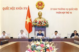 Chủ tịch Quốc hội Vương Đình Huệ phát biểu. (Ảnh: Doãn Tấn/TTXVN)