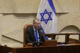 Ông Yariv Levin phát biểu tại phiên họp Quốc hội Israel ở Jerusalem ngày 7/6/2021. (Ảnh: AFP/TTXVN)