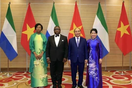 [Photo] Chủ tịch nước chủ trì tiệc chiêu đãi Tổng thống CH Sierra Leon