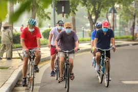 Các hoạt động thể thao phải đảm bảo quy định phòng chống dịch. (Ảnh:Tuấn Đức/TTXVN)