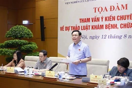 Chủ tịch Quốc hội Vương Đình Huệ phát biểu. (Ảnh: Doãn Tấn/TTXVN)