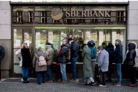 Sberbank Europe AG gặp nhiều vấn đề về tài chính do ảnh hưởng từ các biện pháp trừng phạt của phương Tây nhằm vào Nga. (Nguồn: AFP)