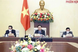 Chủ tịch Quốc hội Vương Đình Huệ phát biểu. (Ảnh: Doãn Tấn/TTXVN)