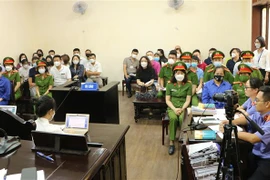 Quang cảnh phiên tòa. (Ảnh: Minh Thu/TTXVN)