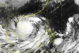 Ảnh chụp vệ tinh cơn bão số 4-Noru sáng 27/9. (Nguồn: nchmf.gov.vn)