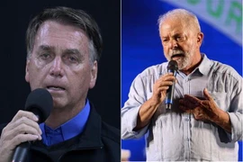 Tổng thống Brazil Jair Bolsonaro (trái) và cựu Tổng thống Luiz Inacio Lula da Silva. (Ảnh: AFP/ TTXVN)