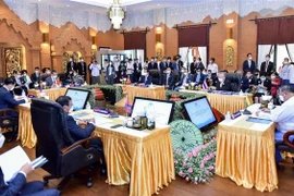 Quang cảnh Hội nghị Bộ trưởng Ngoại giao Hợp tác Mê Công-Lan Thương (MLC) lần thứ 7. (Ảnh: TTXVN phát)