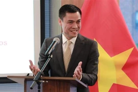  Đại sứ Đặng Hoàng Giang, Trưởng Phái đoàn Việt Nam tại Liên hiệp quốc. (Ảnh: Vũ Khắc Hiếu/TTXVN)