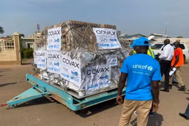 132.000 liều vaccine AstraZeneca được chuyển đến Nam Sudan hồi tháng 3. (Nguồn: UNICEF)