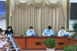 Thường trực Ủy ban Nhân dân Thành phố Hồ Chí Minh chủ trì phiên họp. (Nguồn: hochiminhcity.gov.vn)
