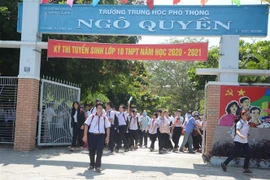 Đà Nẵng lùi thi tuyển vào lớp 10 đến giữa tháng 6. (Ảnh: Văn Dũng/TTXVN)