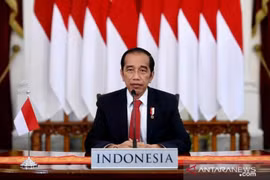 Tổng thống Indonesia Joko Widodo dự Hội nghị Thượng đỉnh P4G. (Nguồn: Antara)