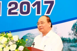 Thủ tướng Nguyễn Xuân Phúc phát biểu chỉ đạo. (Ảnh: Thống Nhất/TTXVN)